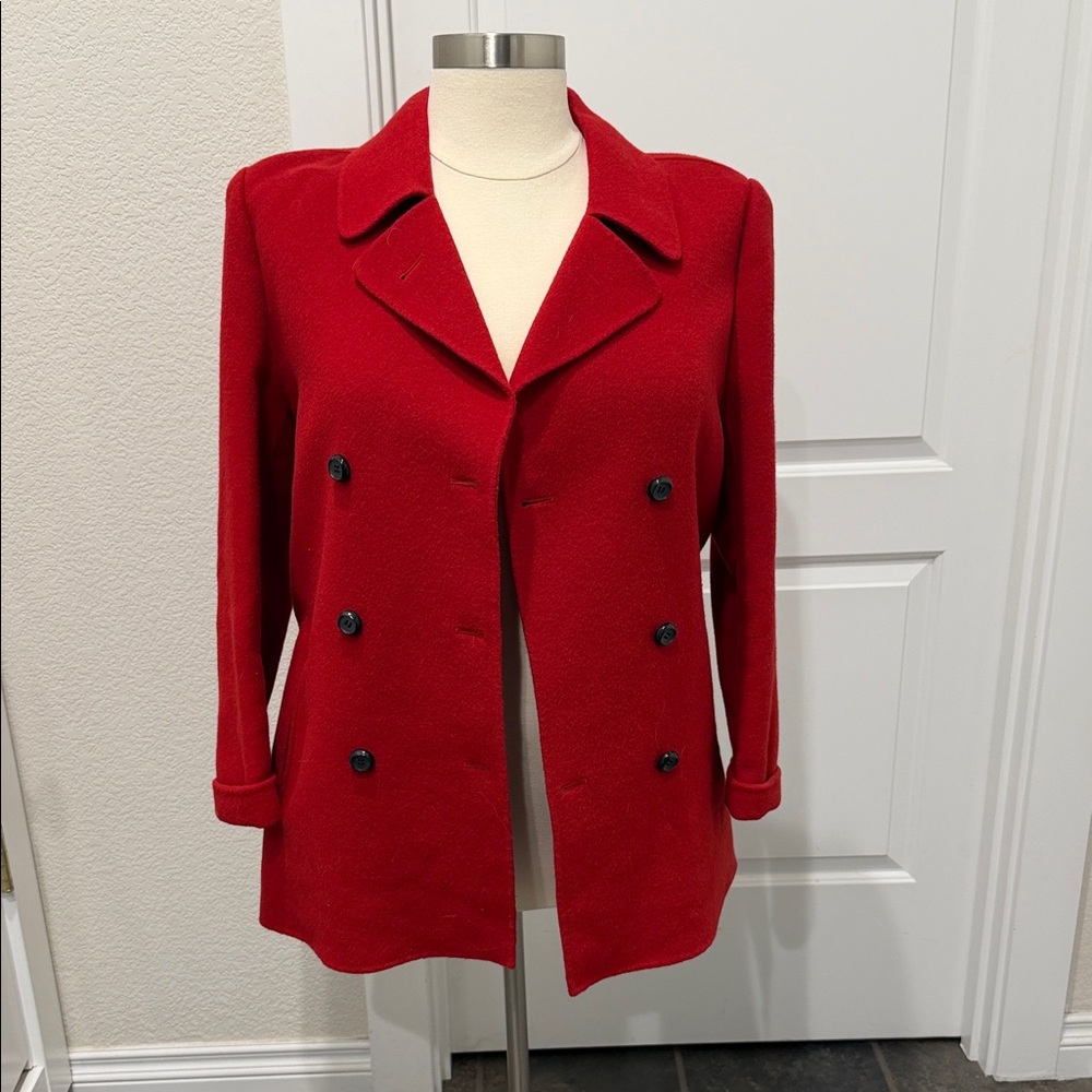 Carlisle Vibrant Red Women's Pea Coat
